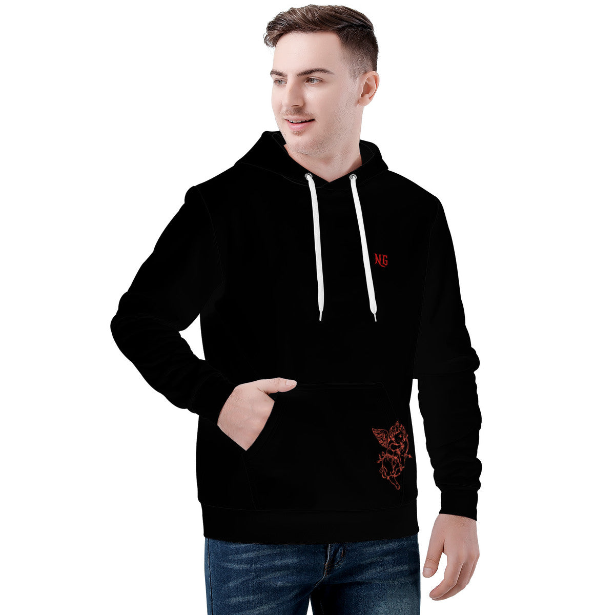 Black NextGen St. Valentine hoodie (cupid collection)