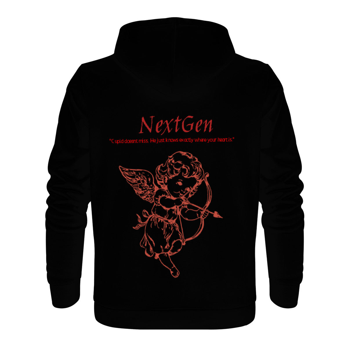 Black NextGen St. Valentine hoodie (cupid collection)