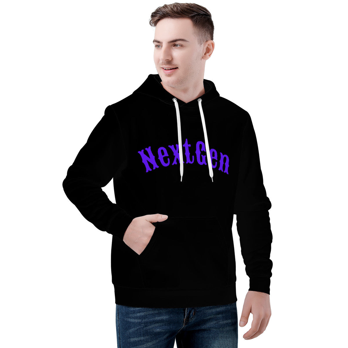 Black NextGen hoodie (never stop colection)