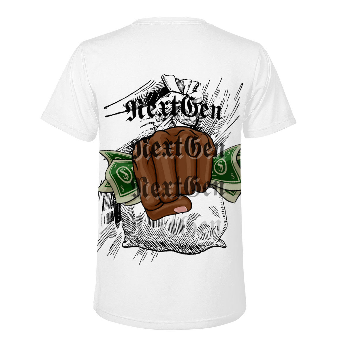 White NextGen T-shirt ( Money Mafia collection)